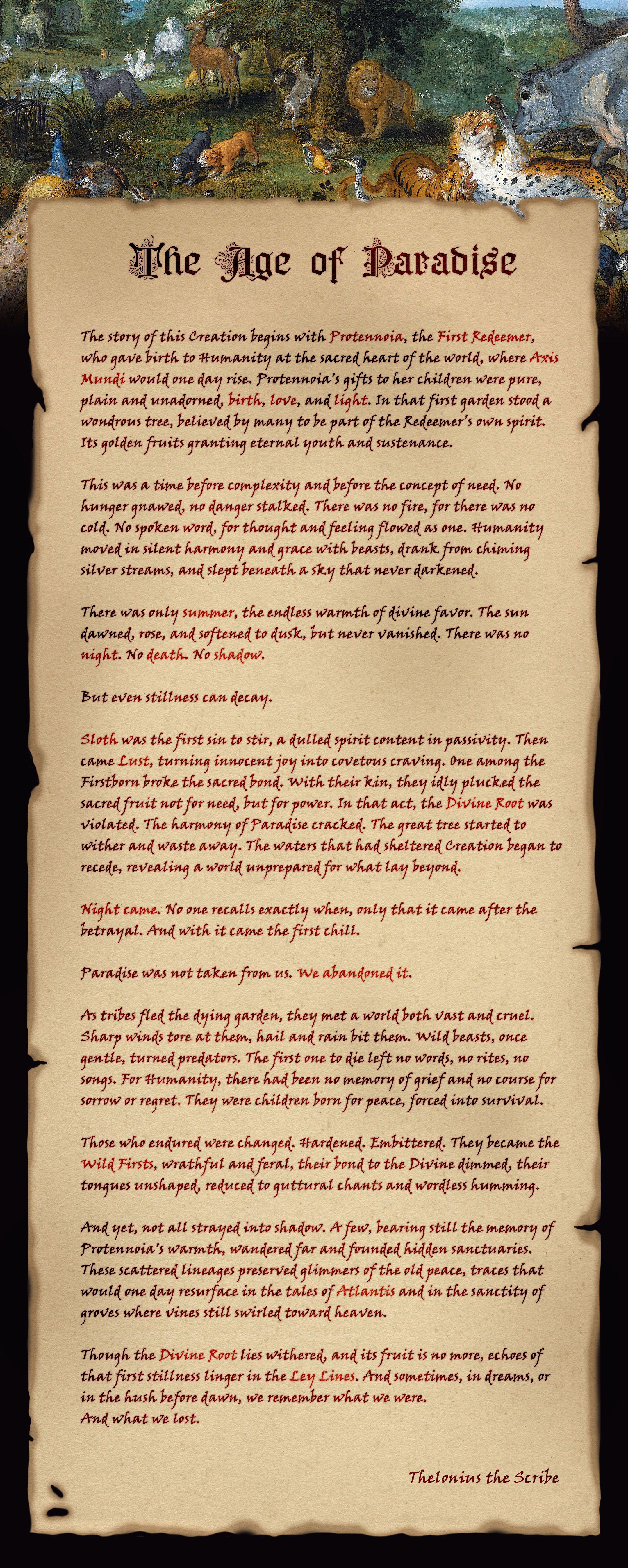 Thelonius, The Age of Paradise (I.3)